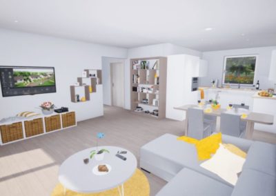 Obývací pokoj Domy Lešany, Smart stavby